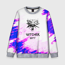 Свитшот детский The Witcher colors neon, цвет: 3D-меланж