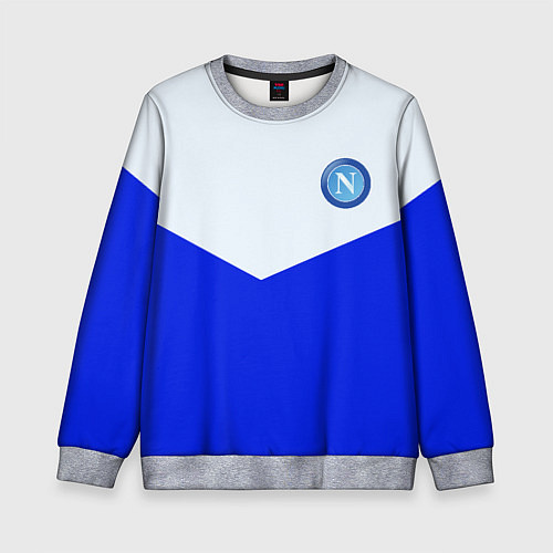 Детский свитшот Napoli fc geometry / 3D-Меланж – фото 1