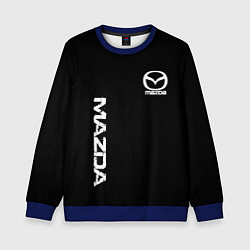 Детский свитшот Mazda white logo