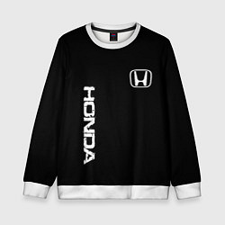 Свитшот детский Honda white logo auto, цвет: 3D-белый