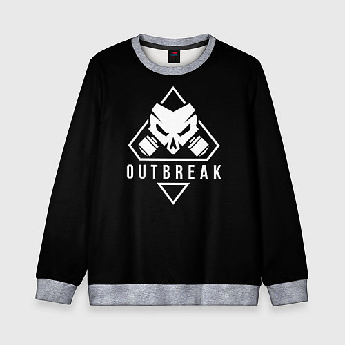 Детский свитшот Rainbow six outbreak / 3D-Меланж – фото 1