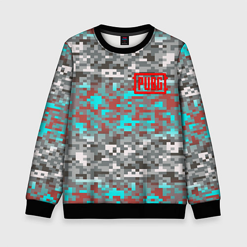 Детский свитшот PUBG милитари / 3D-Черный – фото 1
