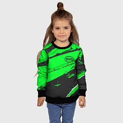 Свитшот детский BYD sport green, цвет: 3D-черный — фото 2