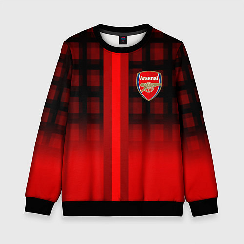 Детский свитшот Arsenal fc sport geometry steel / 3D-Черный – фото 1