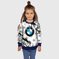 Свитшот детский BMW x Mercedes краски, цвет: 3D-синий — фото 2