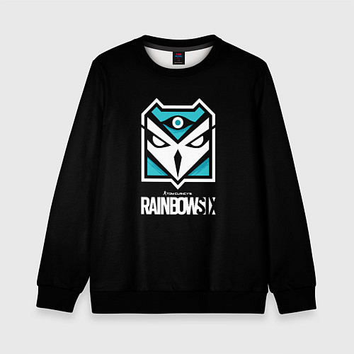 Детский свитшот Том Кленси радуга 6 юбисофт / 3D-Черный – фото 1