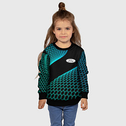 Свитшот детский Ford electro hexagon, цвет: 3D-черный — фото 2