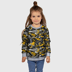 Свитшот детский Освободи себя, цвет: 3D-меланж — фото 2