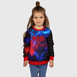 Свитшот детский AC DC space, цвет: 3D-красный — фото 2