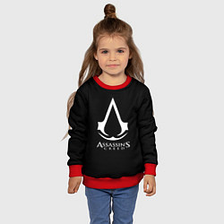 Свитшот детский Assassins Creed logo game, цвет: 3D-красный — фото 2