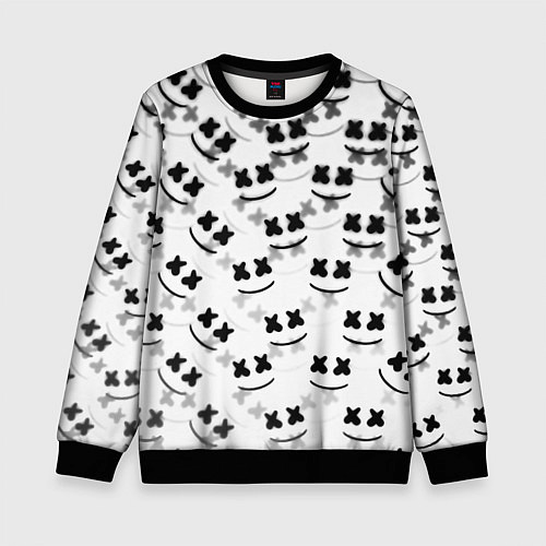 Детский свитшот Marshmello dj pattern / 3D-Черный – фото 1