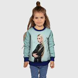 Свитшот детский Anya Taylor - Joy - actress, цвет: 3D-синий — фото 2