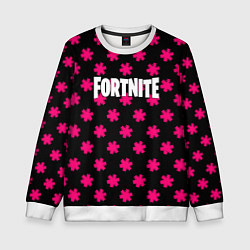 Свитшот детский Fortnite snowflake pattern, цвет: 3D-белый
