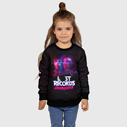 Свитшот детский Герои Lost records bloom and rage, цвет: 3D-черный — фото 2