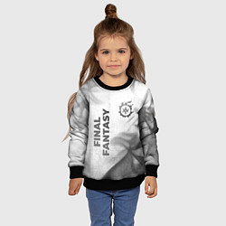 Свитшот детский Final Fantasy - white gradient вертикально, цвет: 3D-черный — фото 2