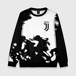Свитшот детский Juventus smoke black fire, цвет: 3D-черный