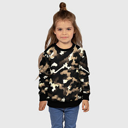Свитшот детский Камуфляж сафари, цвет: 3D-черный — фото 2