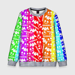 Детский свитшот Marshmello rainbow