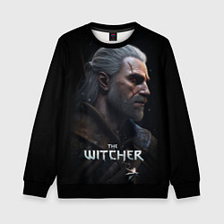 Свитшот детский The Witcher poster, цвет: 3D-черный