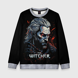 Свитшот детский The Witcher blood, цвет: 3D-меланж