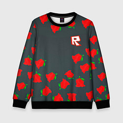 Детский свитшот Roblox rose