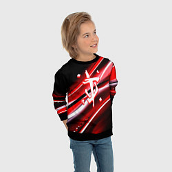 Свитшот детский Doom logo geometry, цвет: 3D-черный — фото 2