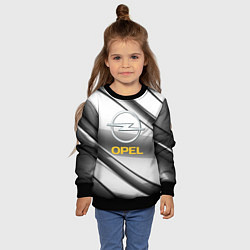 Свитшот детский Opel стальная геометрия, цвет: 3D-черный — фото 2