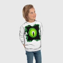 Свитшот детский Одинокий пришелец, цвет: 3D-белый — фото 2