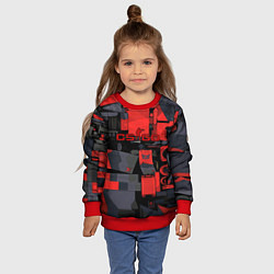 Свитшот детский Counter strike skin awp, цвет: 3D-красный — фото 2