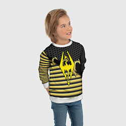 Свитшот детский Skyrim gold edinion, цвет: 3D-белый — фото 2