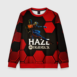 Свитшот детский Deadlock Haze красные плиты, цвет: 3D-красный