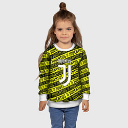 Свитшот детский Juventus pattern fc, цвет: 3D-белый — фото 2