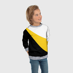 Свитшот детский Сокрушу пред ним врагов его большой крест, цвет: 3D-меланж — фото 2