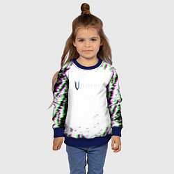 Свитшот детский Vrising глитч краски, цвет: 3D-синий — фото 2