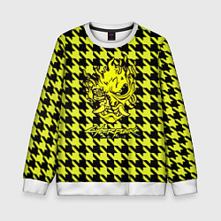 Свитшот детский Cyberpunk 2077 pattern, цвет: 3D-белый