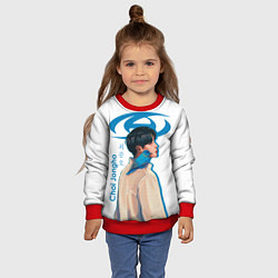 Свитшот детский Ateez Choi Jongho, цвет: 3D-красный — фото 2