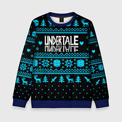 Свитшот детский Undertale rpg winter, цвет: 3D-синий