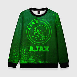 Свитшот детский Ajax - green gradient, цвет: 3D-черный