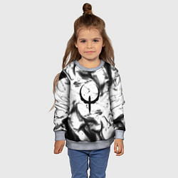 Свитшот детский Quake fire black, цвет: 3D-меланж — фото 2