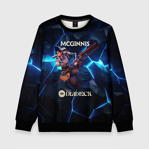 Детский свитшот Deadlock McGinnis / 3D-Черный – фото 1