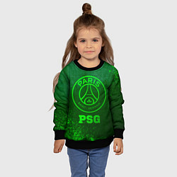 Свитшот детский PSG - green gradient, цвет: 3D-черный — фото 2