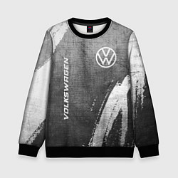 Детский свитшот Volkswagen - grey gradient вертикально