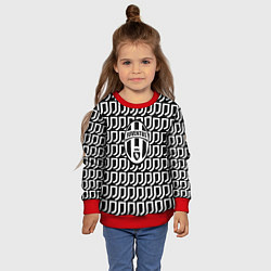 Свитшот детский Juventus fc pattern, цвет: 3D-красный — фото 2