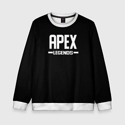 Свитшот детский Apex legends logo white, цвет: 3D-белый