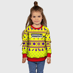 Свитшот детский Undertale winter, цвет: 3D-красный — фото 2