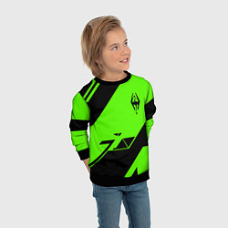 Свитшот детский The Elder Scrolls geometry steel, цвет: 3D-черный — фото 2