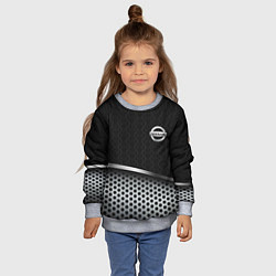 Свитшот детский Nissan carbon auto, цвет: 3D-меланж — фото 2