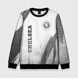 Детский свитшот Chelsea - white gradient вертикально