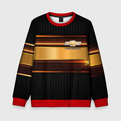 Свитшот детский Chevrolet auto abstract, цвет: 3D-красный