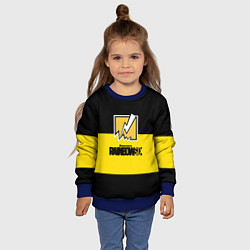 Свитшот детский Rainbow six logo game, цвет: 3D-синий — фото 2